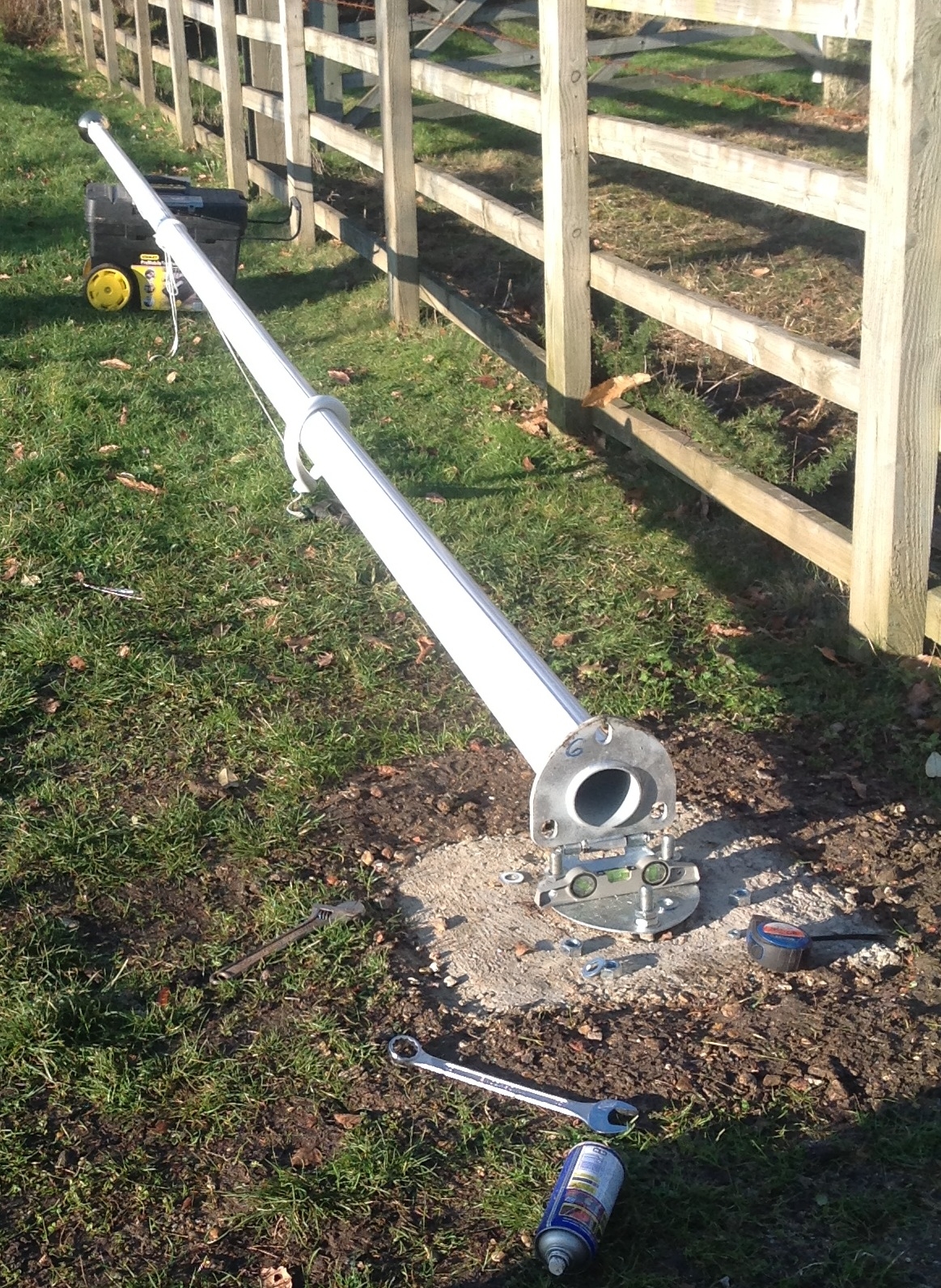 Glass Fibre Flagpole Ground Tube | Flagpoles | South Coast ...