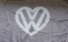 Grey and White VW Flag