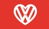 Red and White VW Flag