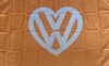 Orange and White VW Flag