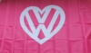 Pink and White VW Flag