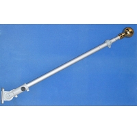Flagpole wall mounted
