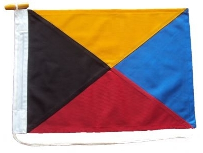 Zulu Signal Flag Sewn