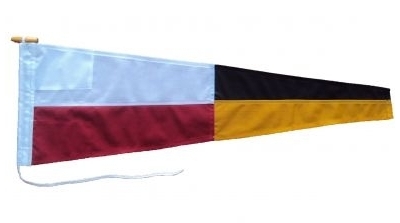 Nine Signal Pennant Flag Sewn