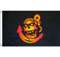 Festival Flagpole Kit Pirate Skull Anchor