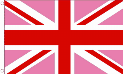 Festival Flagpole Kit Pink and Red Union Jack