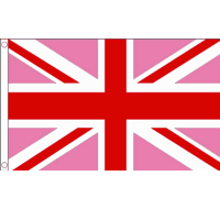 Festival Flagpole Kit Pink and Red Union Jack