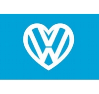 Festival Flagpole Kit I Love VW Light Blue