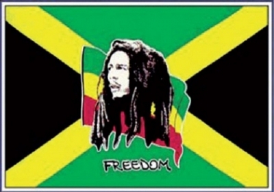 Festival Flagpole Kit Bob Marley Jamaica