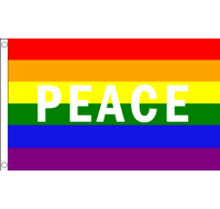 Festival Flagpole Kit Rainbow Peace