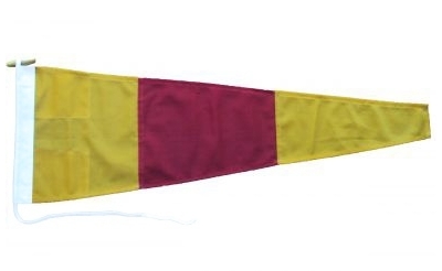 Zero Signal Pennant Flag Printed