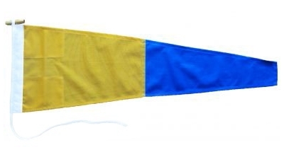 Five Signal Pennant Flag Printed