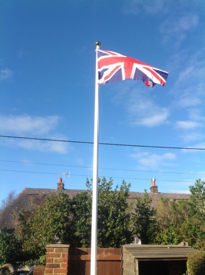 Ground Tubed Fibreglass Flagpole