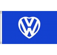 Festival Flagpole Kit I Love VW Dark Blue