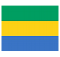 Gabon Printed Flag