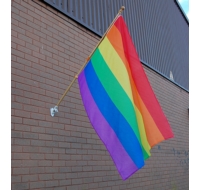 Wall Mounted Hard Wood Flagpole
