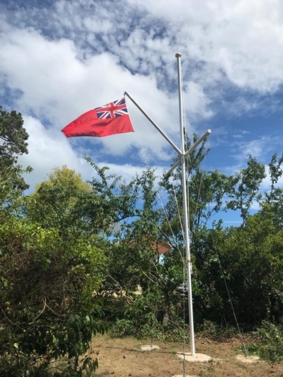 Aluminium Fully Rigged Yard Arm Flagpole