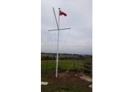 Aluminium Fully Rigged Yard Arm Flagpole