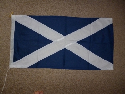 Sewn Scotland National Flag