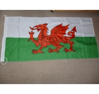Sewn Welsh Dragon Flag Sewn