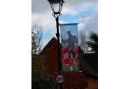 Lamp Post Banner Arm Complete with Banners 