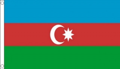 Azerbaijan Printed Flag