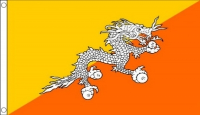 Bhutan Printed Flag