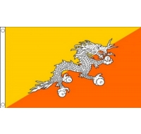 Bhutan Printed Flag