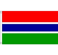 Gambia Printed Flag