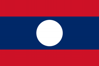 Laos Printed Flag