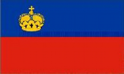 Liechtenstein Printed Flag