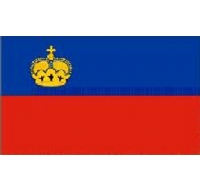 Liechtenstein Printed Flag