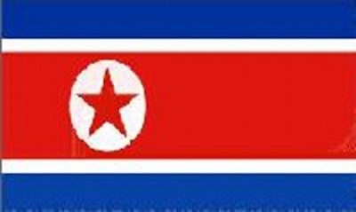 North Korea Printed Flag