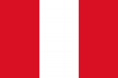 Peru Printed Flag