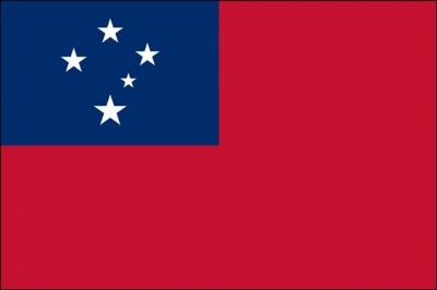 Samoa Printed Flag