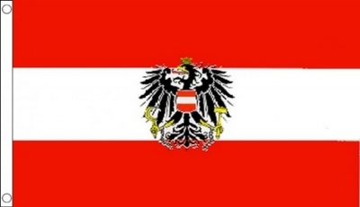 Austria Eagle Sewn Flag