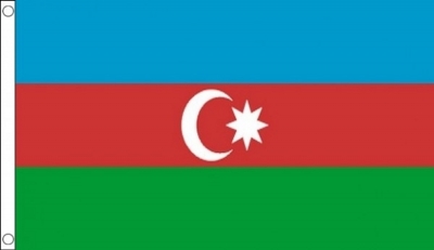 Azerbaijan Sewn Flag