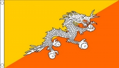 Bhutan Sewn Flag