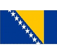 Bosnia-Herzegovnia Sewn Flag