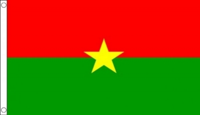 Burkina-Faso Sewn Flag