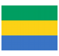 Gabon Sewn Flag