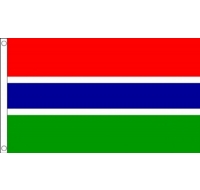 Gambia Sewn Flag
