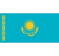 Kazakhstan Sewn Flag