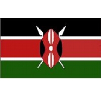 Kenya Sewn Flag