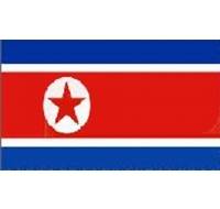 North Korea Sewn Flag