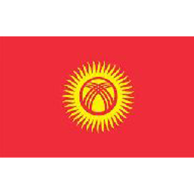 Kyrgyzstan Sewn Flag