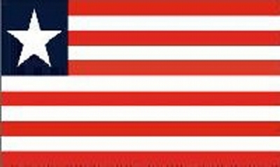 Liberia Sewn Flag