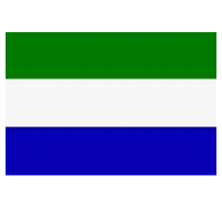 Sierra Leone Sewn Flag