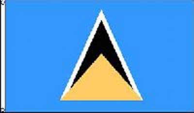 St Lucia Sewn Flag