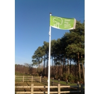 Hinged Base Fibreglass Flagpoles